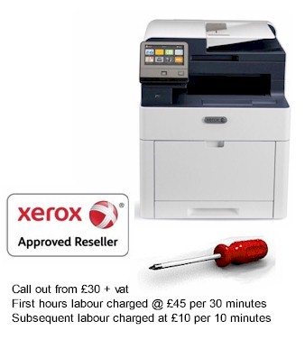 Printer Repair Sussex & Surrey Ltd specialise in Xerox WorkForce 6515 photocopier, printer and servicing, we have Xerox trained mobile engineers who can attend your site and carry out a repair or routine servicing as required in West Sussex, East Sussex, Kent and Surrey.