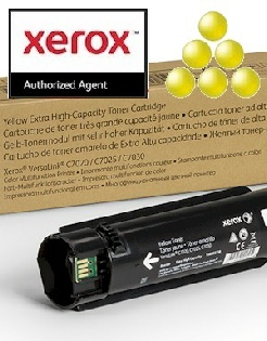 106R03738 - Genuine Xerox VersaLink C7020 Toner Yellow "Metered" sales, supplier, supplied, nationwide